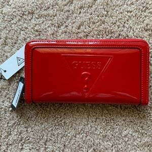 Women’s Red Guess Clutch Wallet